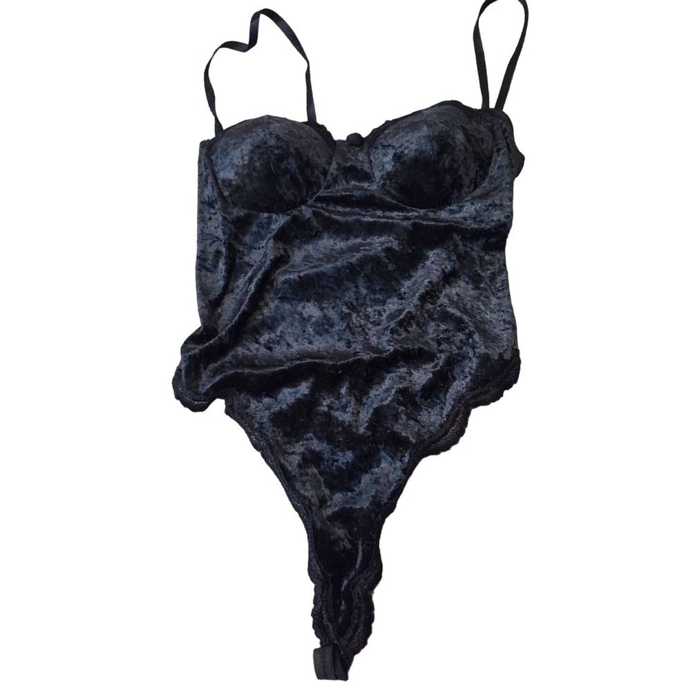 Vintage 80's Victoria's Secret Velvet Teddy